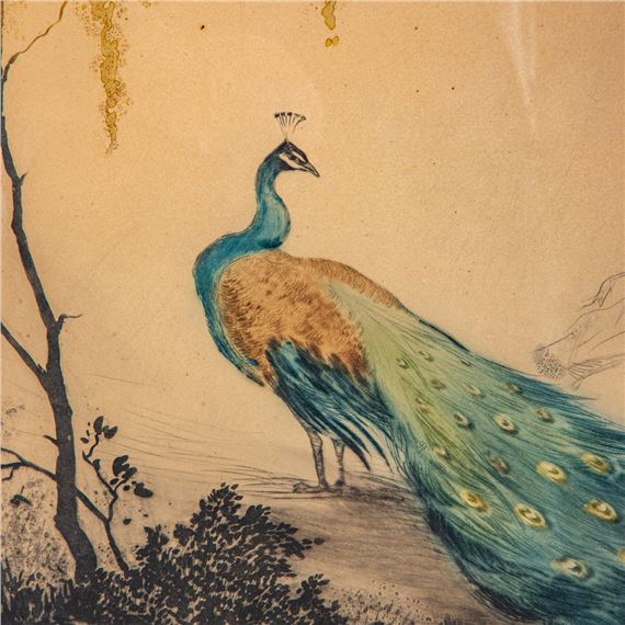 Jean Hardy | Lady with Peacock (Circa 1920) | MutualArt