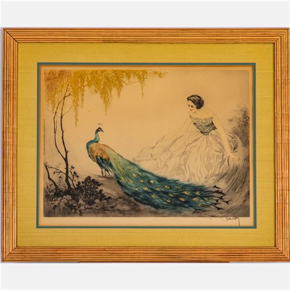 Jean Hardy | Lady with Peacock (Circa 1920) | MutualArt