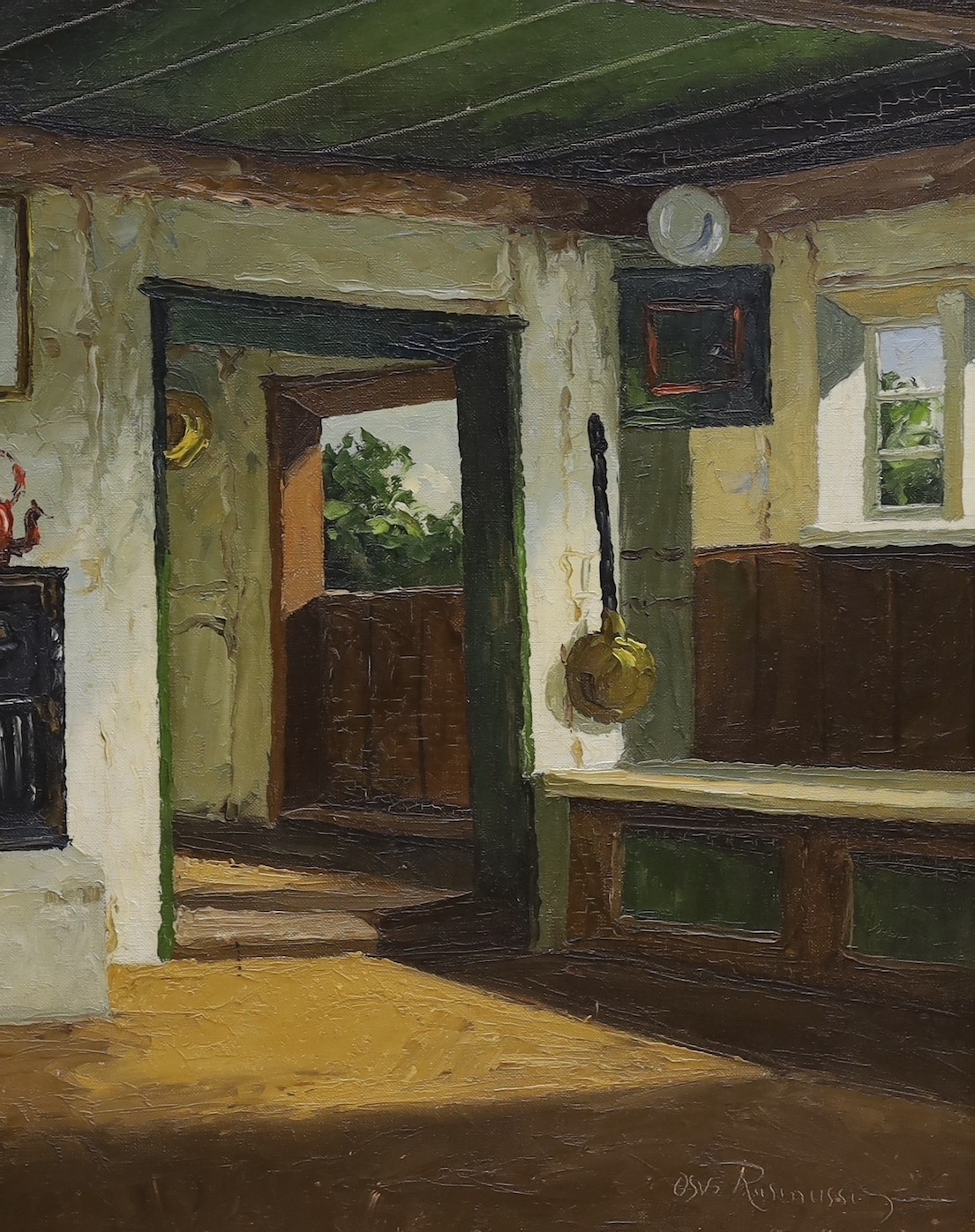 Osvald Rasmussen | Cottage interior | MutualArt