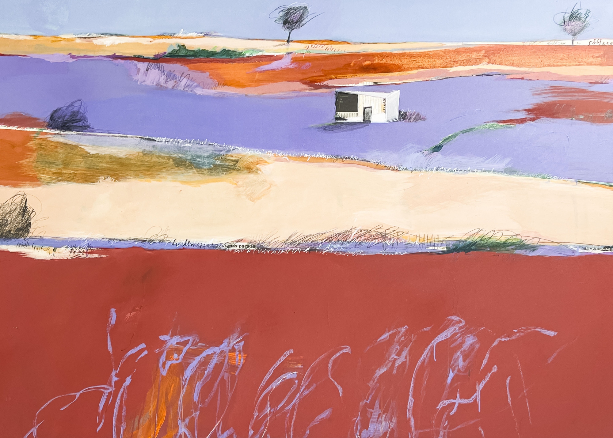 Artwork by Regina Saura, Pla, Made of mixed media on canvas