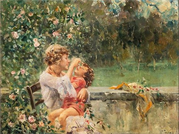 Donna con bambino - Giuseppe Panza