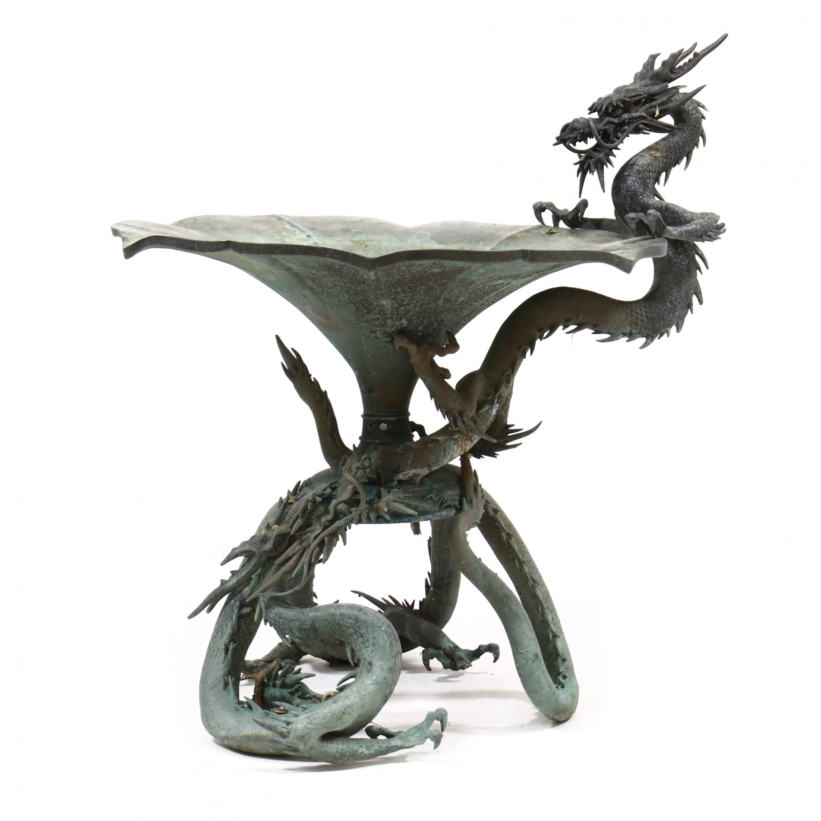Japanese School A Monumental Japanese Bronze Dragon Sculpture MutualArt