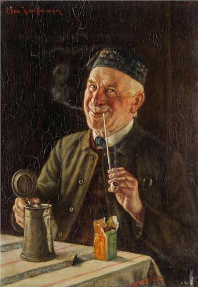 Der Tonpfeifenraucher by Max Kaufmann