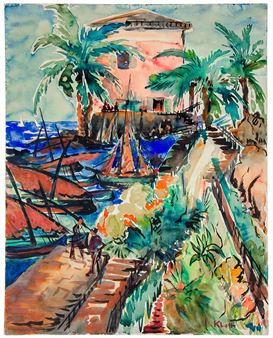 Untitled (Südliche Hafenansicht). - Albert Klatt