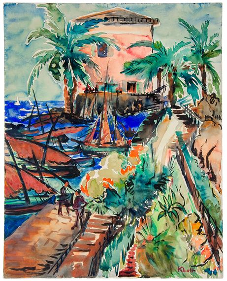 Untitled (Südliche Hafenansicht). by Albert Klatt