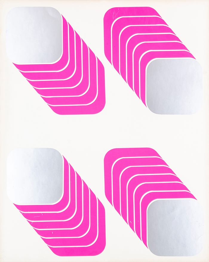 Artwork by Thomas Lenk, Untitled, Made of Color serigraph on light cardboard