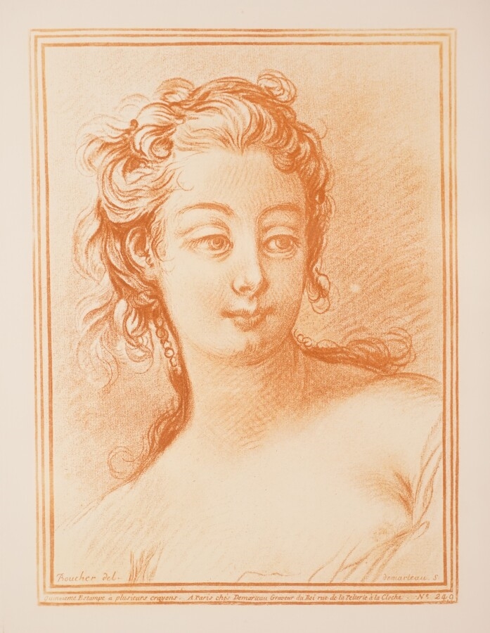 François Boucher Portraits de jeunes femmes MutualArt