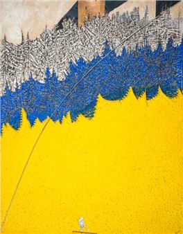 The Yellow Skier. - Guy-Rachel Grataloup