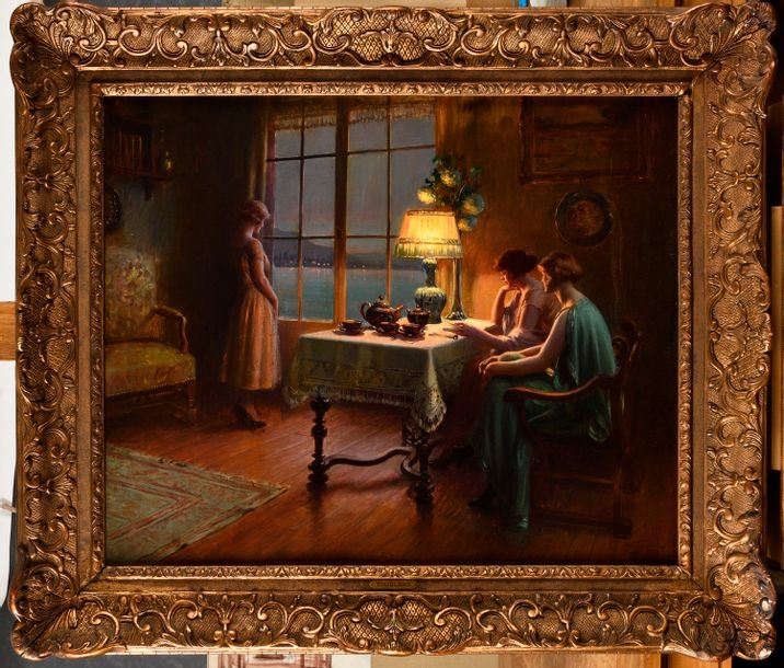 Reverie in a house by the lake by Delphin Enjolras
