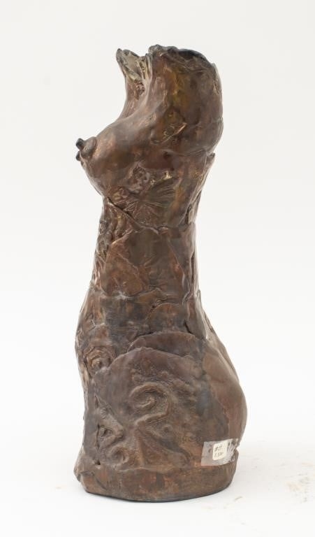 Louis Mendez Art Pottery Nude Torso Sculpture