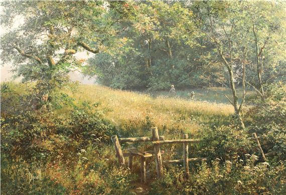 David Dipnall Puddles édition Limitée Signée - Paysage Campagne, Solomon And Whitehead