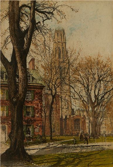 Robert Kasimir Yale Quad Etching by Robert Kasimir