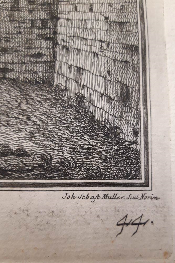 Artwork by Johann Sebastian Müller, La Villa di Loretino nei pressi di Settignano, 1744, Made of Etching