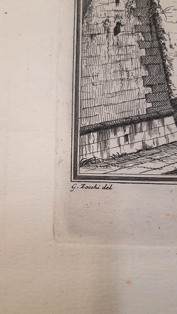 Artwork by Johann Sebastian Müller, La Villa di Loretino nei pressi di Settignano, 1744, Made of Etching