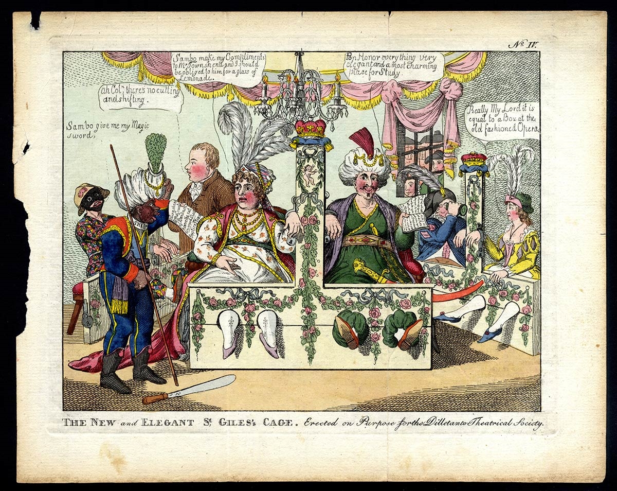 James Gillray | THE NEW AND ELEGANT ST GILES’S CAGE. Erected on Purpose ...