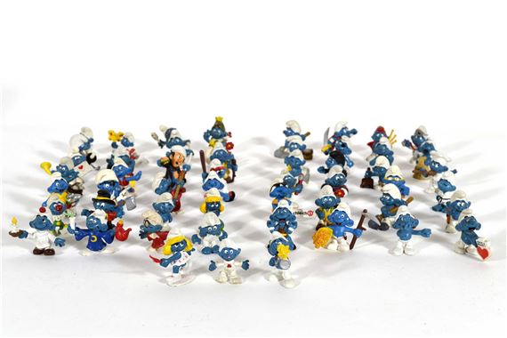 Figurine Schtroumpf Vintage - Collection BD Rétro En Bon état D'occasion