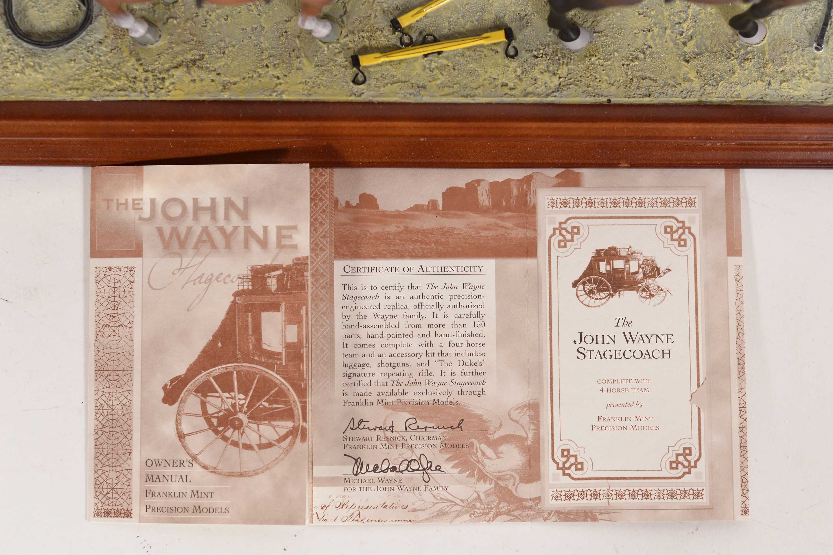 JOHN WAYNE - Statuette Résine Globe Verre Franklin Mint