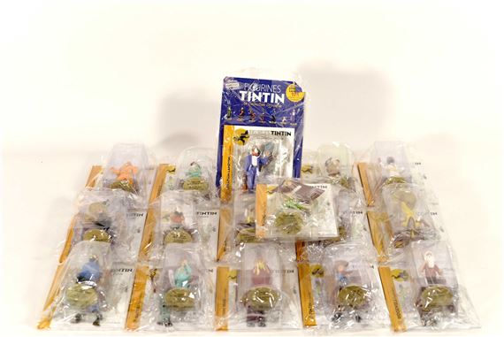 Lot of Tintin figurines from La Collection officielle (The official collection) - 2011-2015 by Hergé
