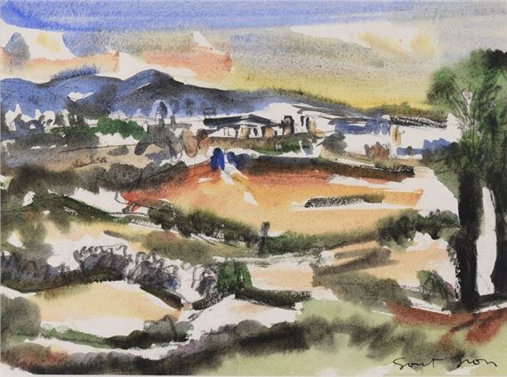 Paysage du Midi. by Marcel Saint-Jean