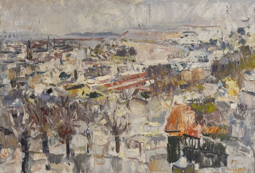 Artwork by Marcel Saint-Jean, Paysage à la Mulatière, 1961.