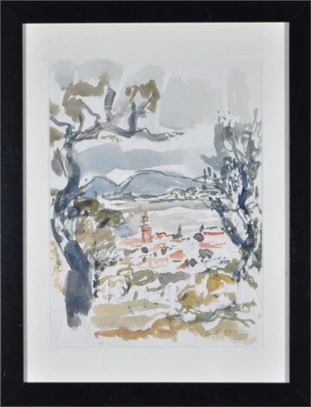 Village du Midi, 1981. by Marcel Saint-Jean, 1981