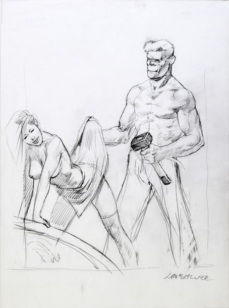 RanXerox, erotic illustration. by Gaetano "Tanino" Liberatore