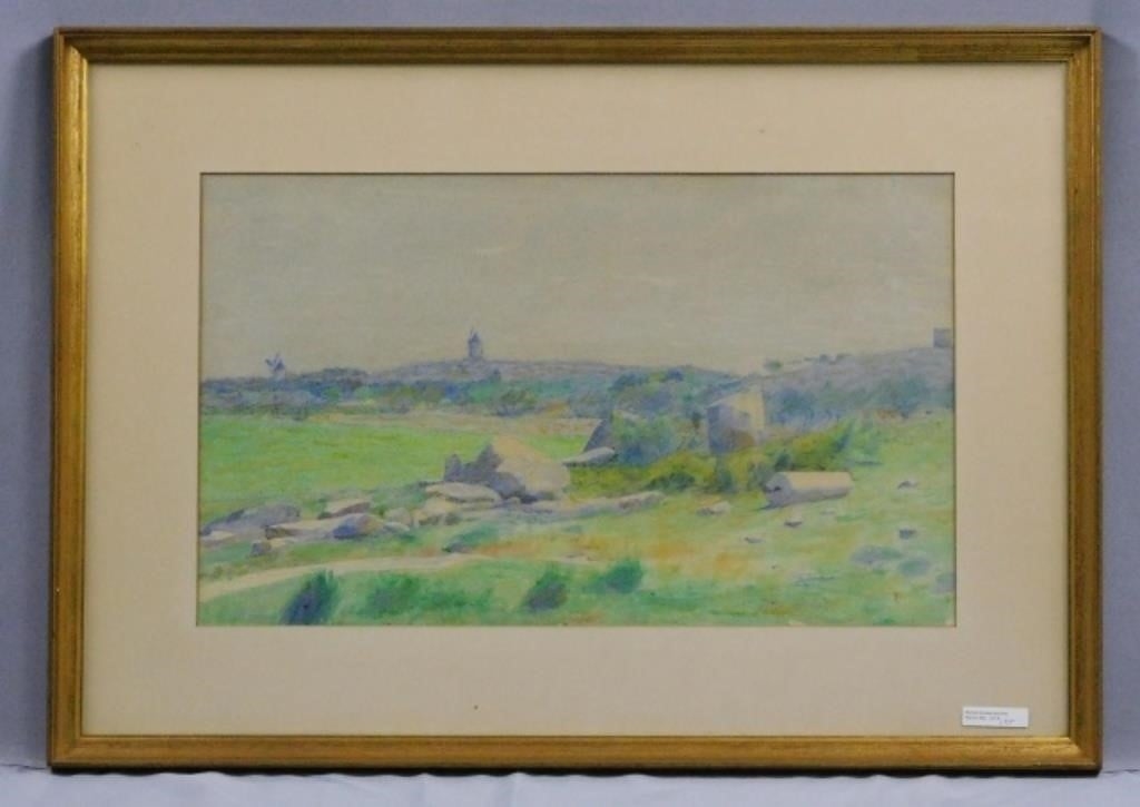 Dodge Macknight | Depicts a landscape with a windmill. | MutualArt