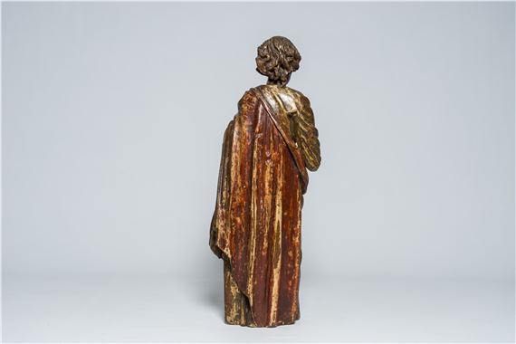 Flemish School, 16th Century | A Flemish oak sculpture of a Saint with ...