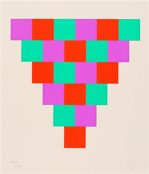 Max Bill、Struktur mit drei Farben Max Bill | 1 bis 6 in drei Farben (1985) | MutualArt