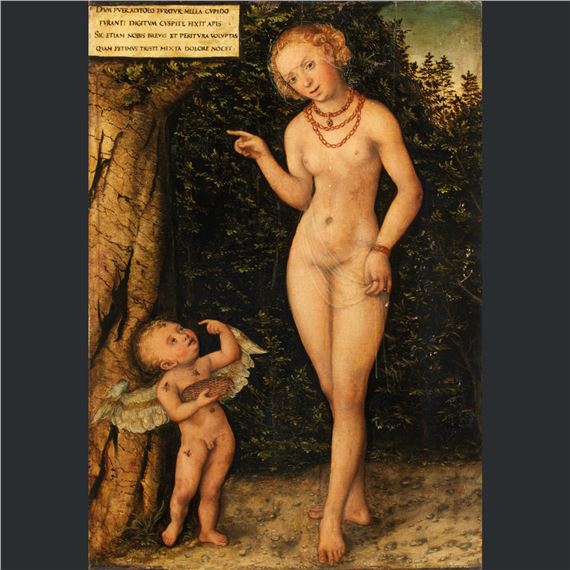Vénus et l'Amour voleur de miel by Lucas Cranach the Younger