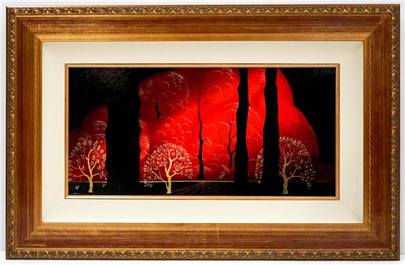 Eyvind Earle | Blazing Forest, 1996 | MutualArt