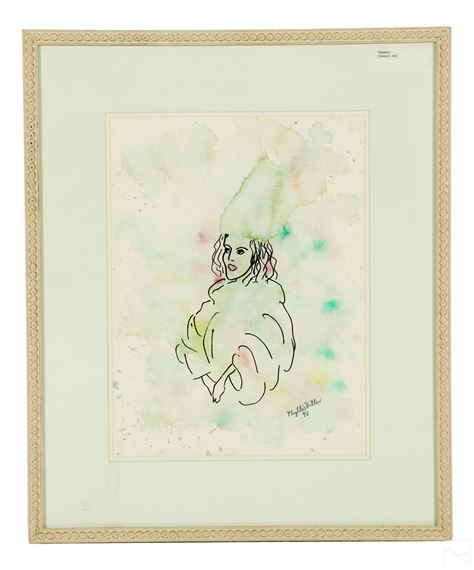 Phyllis Diller 1917-2012 Lady Watercolor Painting