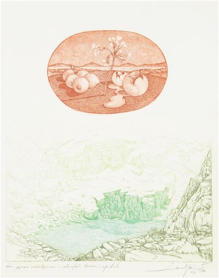 Dwa pejzaże nostalgiczne by Leszek Rózga, 1976