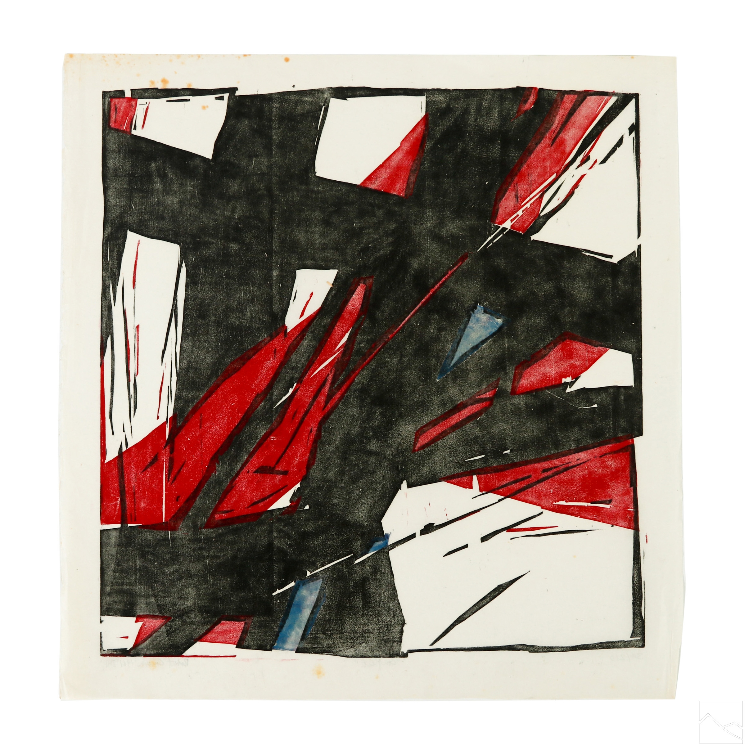 Robert Conover | Robert Conover 1920-1998 Abstract Woodblock SIGNED ...