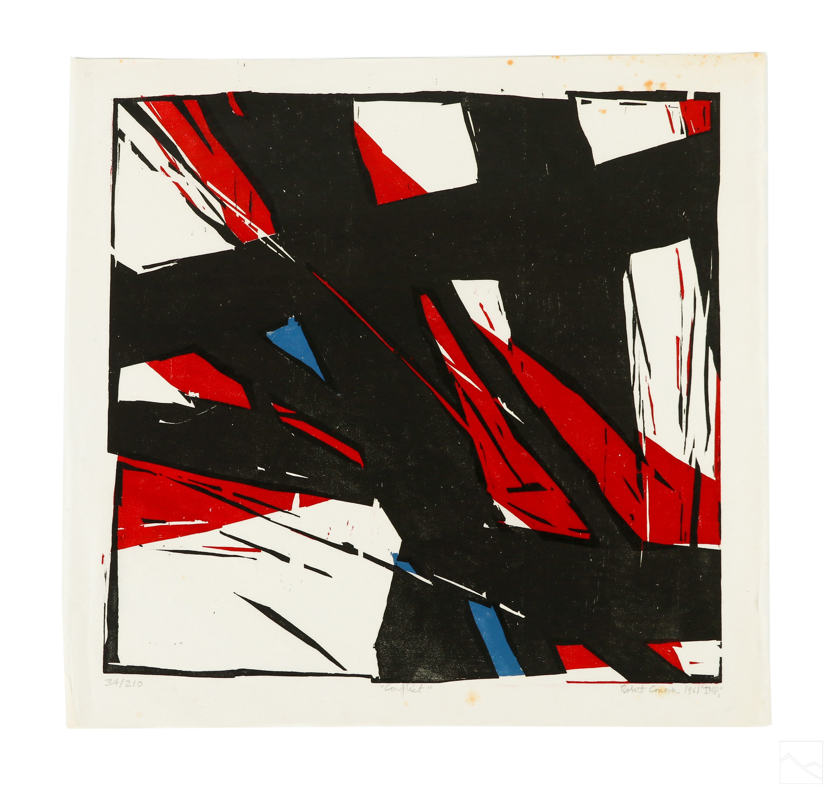 Robert Conover | Robert Conover 1920-1998 Abstract Woodblock SIGNED ...