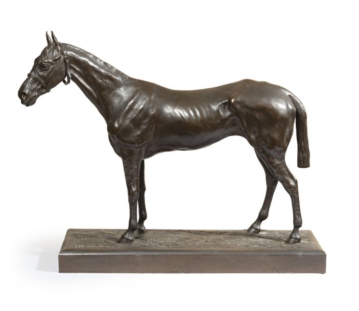 Artwork by H.R. de Vains, Horse., Made of bronze