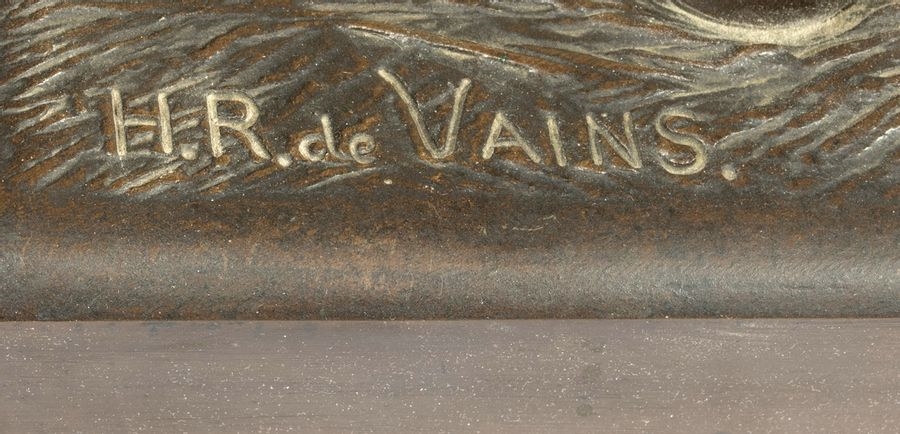 Artwork by H.R. de Vains, Horse., Made of bronze