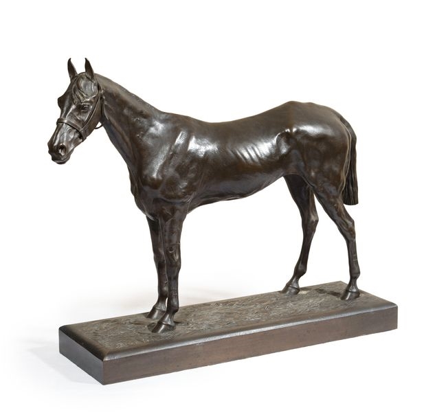Artwork by H.R. de Vains, Horse., Made of bronze