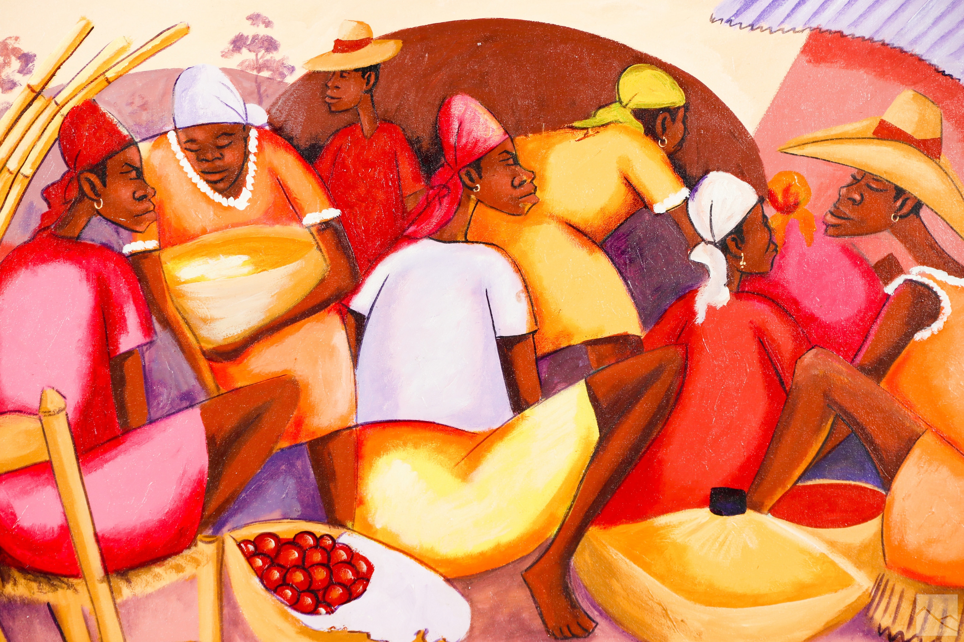 Petion Savain | Petion Savain 1906-1973 Haitian Folk Art Painting (1972 ...