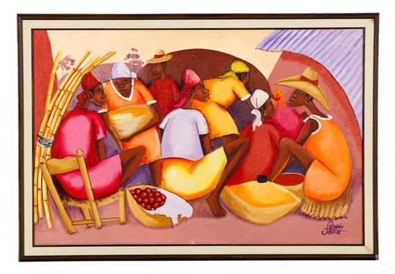 Petion Savain | Petion Savain 1906-1973 Haitian Folk Art Painting (1972 ...