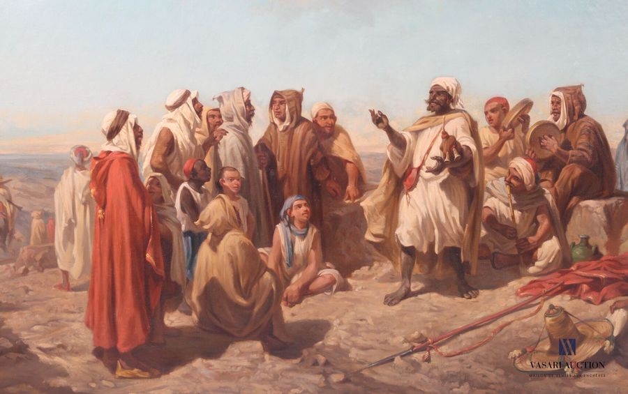 Artwork by Antoine Bronzi, The Storyteller, Made of Oil on canvas