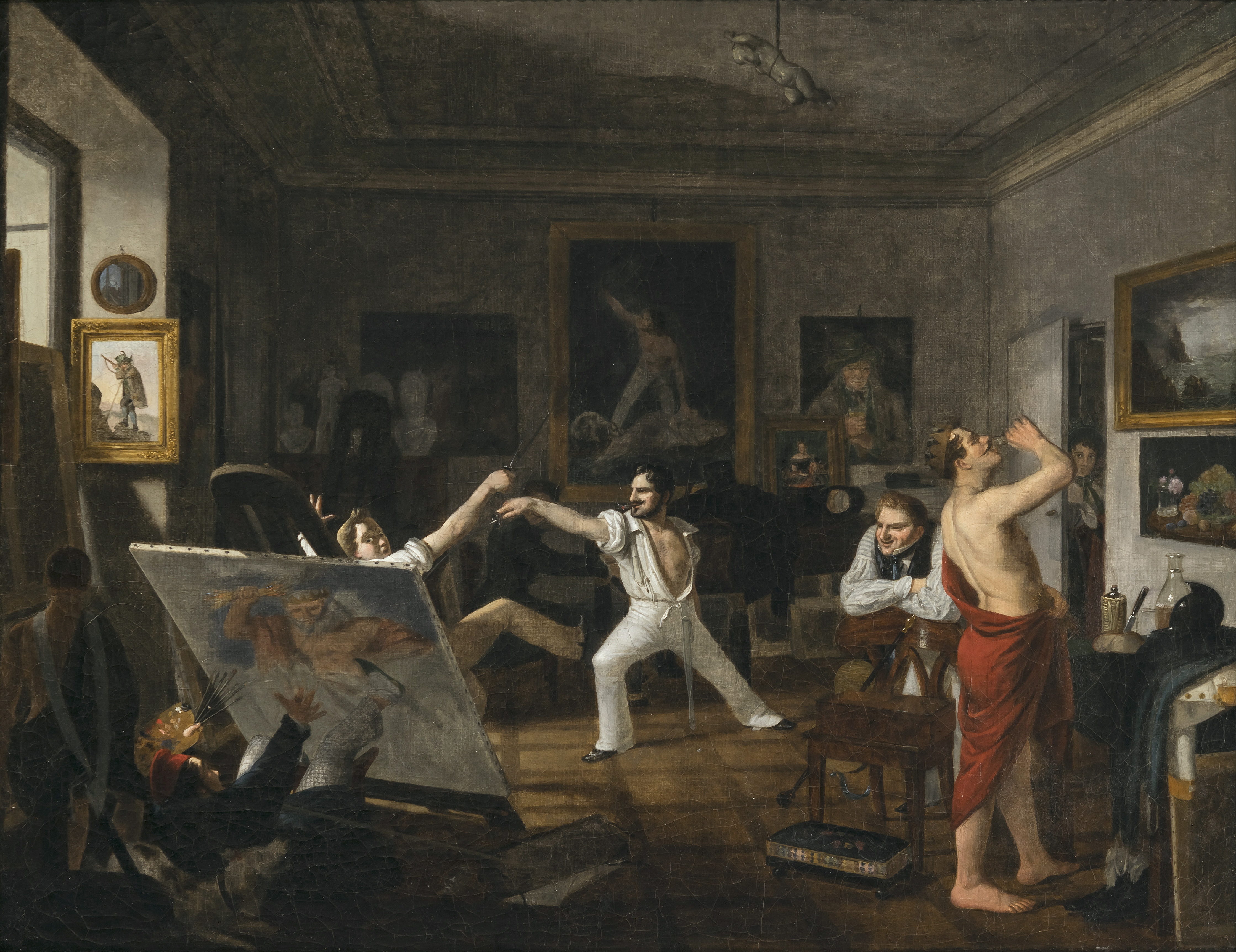 Joseph Weidner | In the painter's studio (1836) | MutualArt