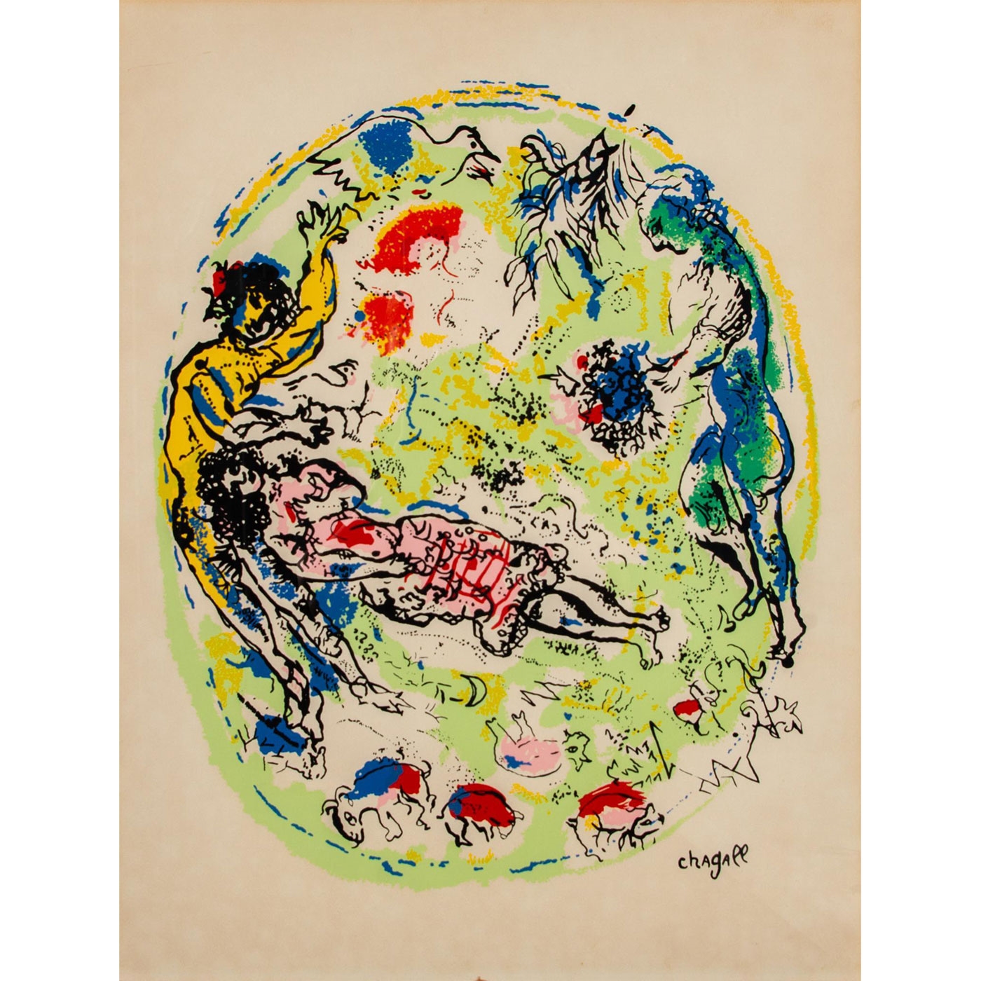 Marc Chagall | Vintage abstract lithographic print | MutualArt
