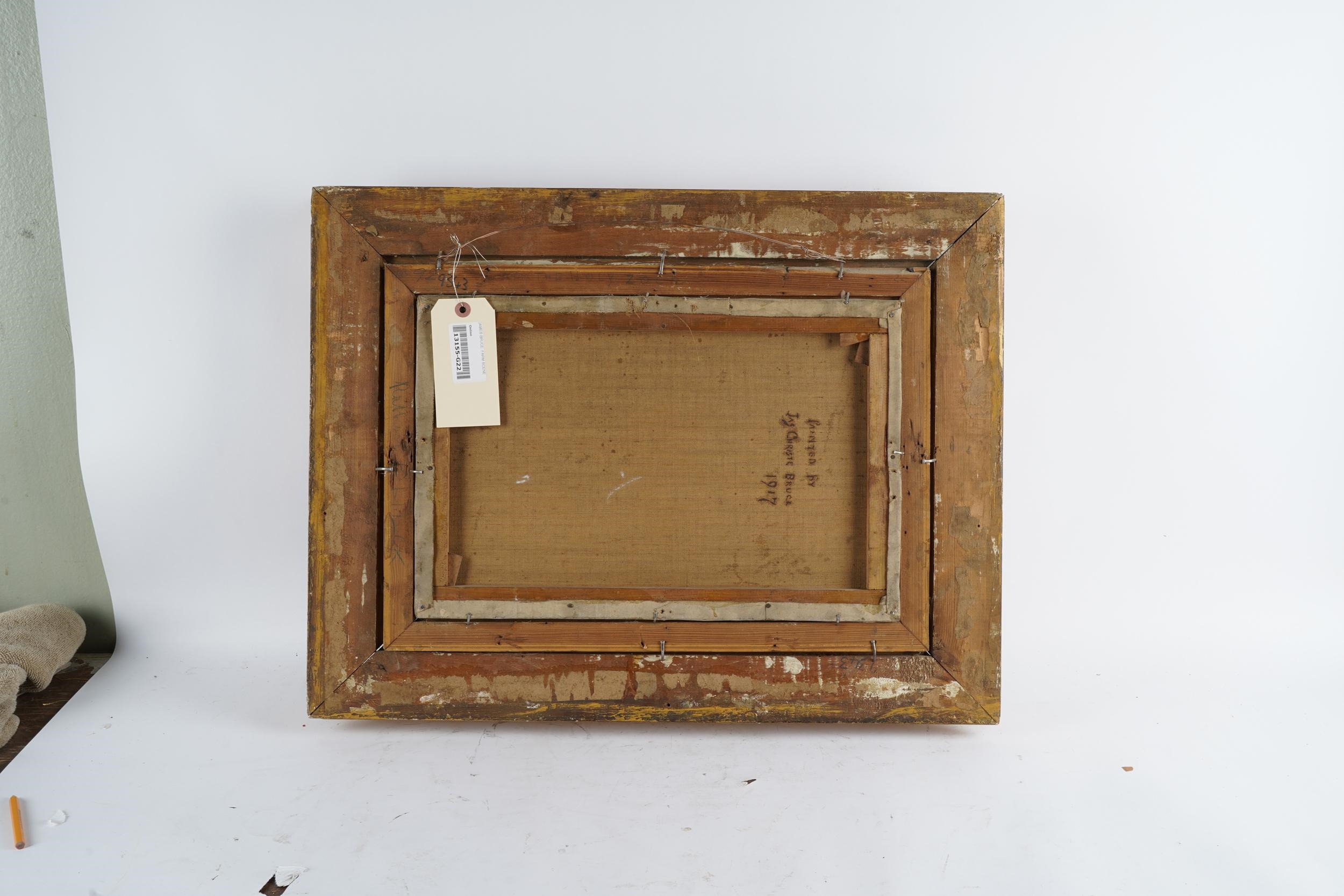 Artwork by James Christie Bruce, PLOUGH HORSES, Made of oil on canvas