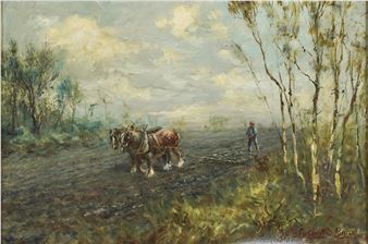 PLOUGH HORSES - James Christie Bruce