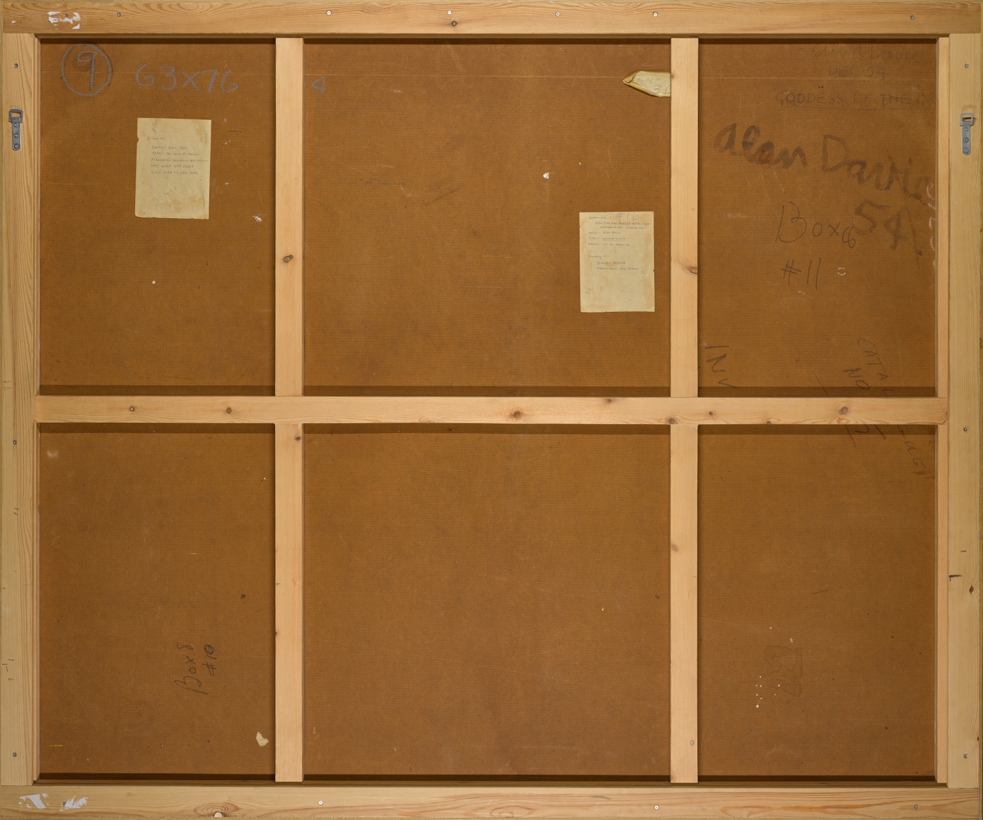 Artwork by Alan Davie, Goddess of the Green, Made of oil on masonite