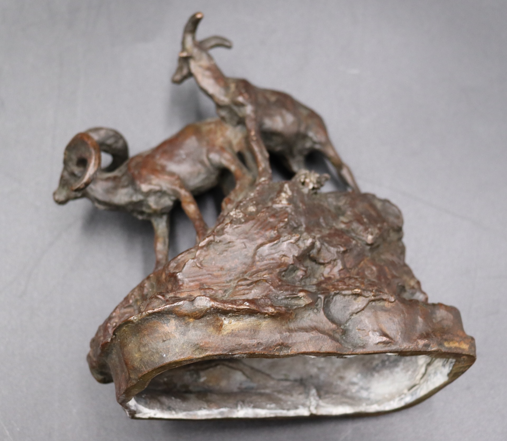 Charles Marion Russell Bronzes with brown patina MutualArt