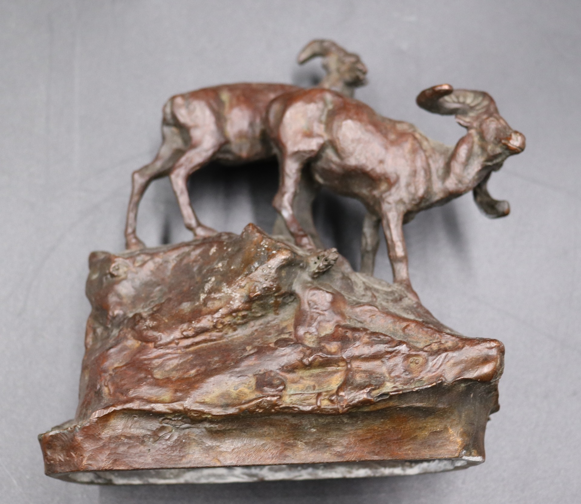 Charles Marion Russell Bronzes with brown patina MutualArt