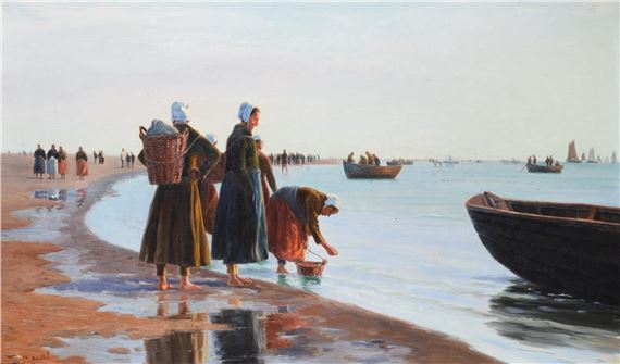 FEMMES DE PECHEURS by Charles Emmanuel Joseph Roussel