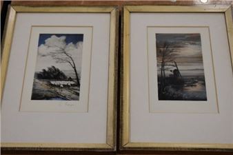 sheep and windmill - L. George